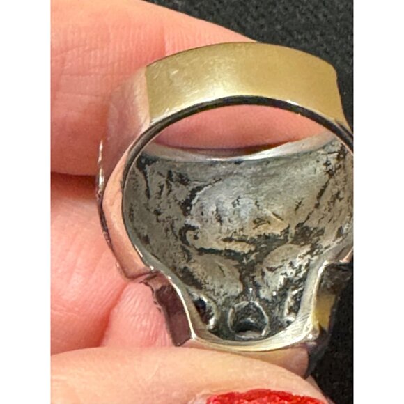 Invicta Skull Stainless Steel Men's Size 10 Gothic - Picture 7 of 8